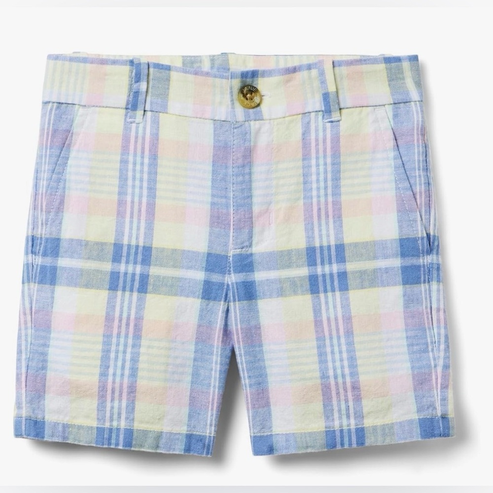 NWT- Janie and Jack Easter Plaid Short